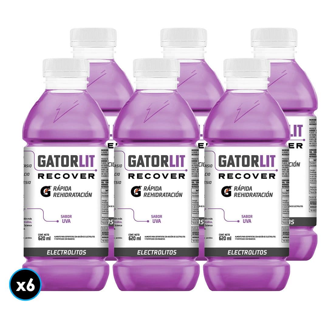 6x Bebida Isotónica Gatorlit Uva 620cc_1