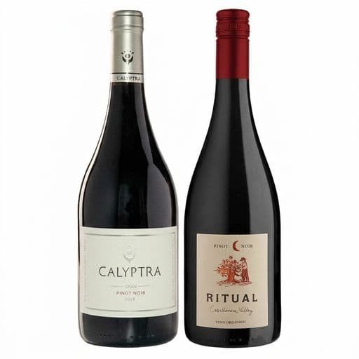 DUO RITUAL CALYPTRA (Pinot Noir): 1x Vino Ritual Pinot Noir Orgánico 750cc + 1x Vino Calyptra Gran Pinot Noir 750cc_1