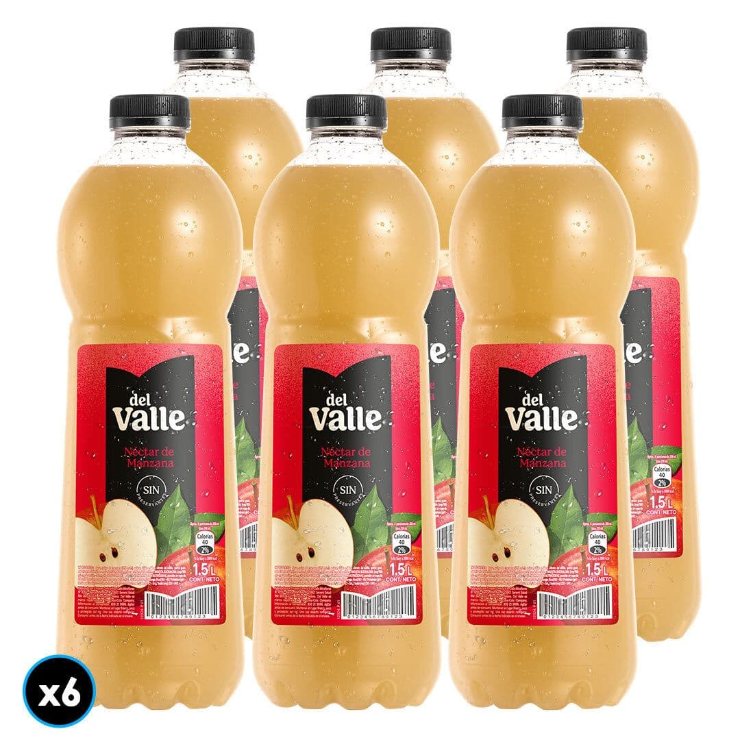 6x Néctar Del Valle Manzana 1,5 Lt._1