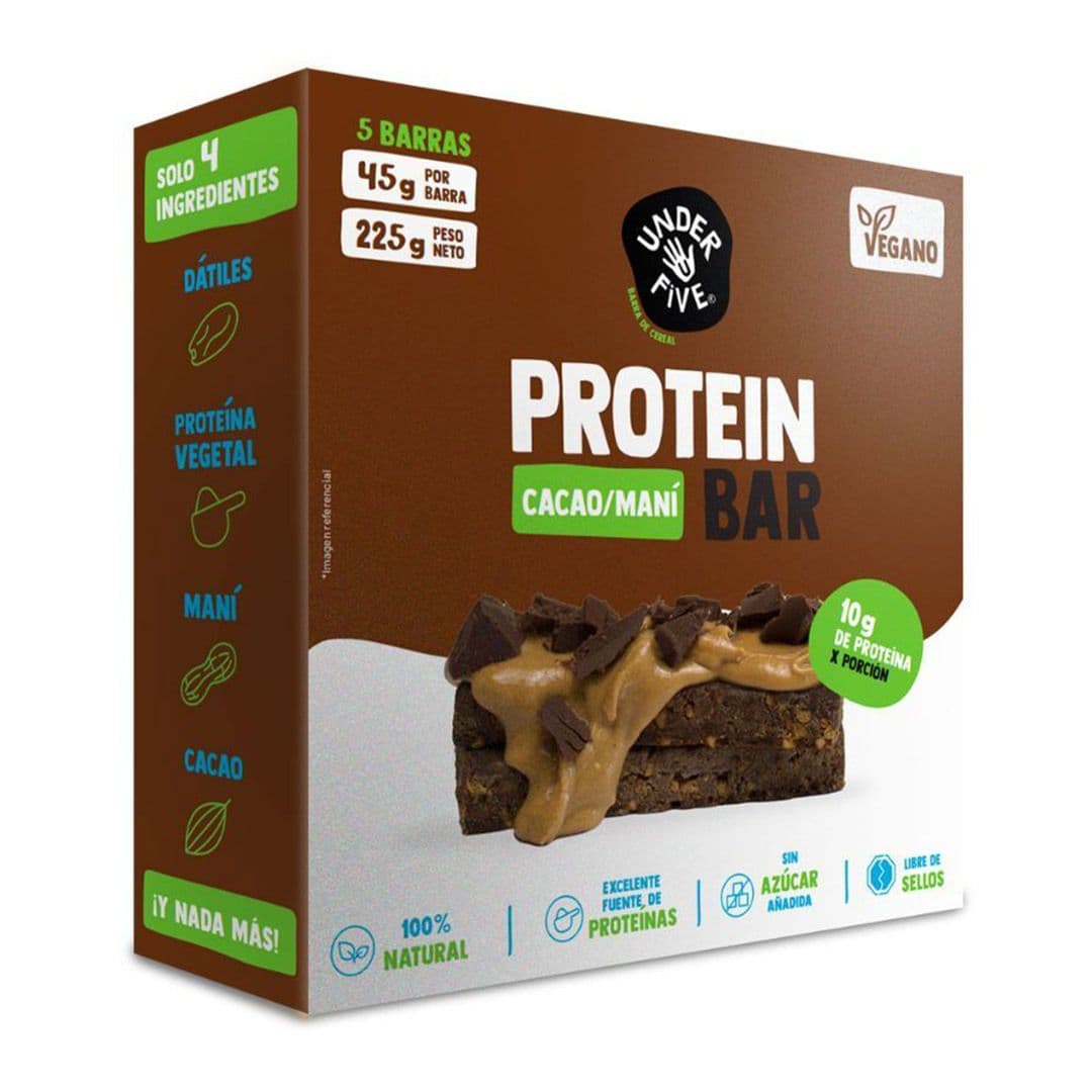 Barra Proteina Underfive Cacao (5 unidades de 45 gramos)_1