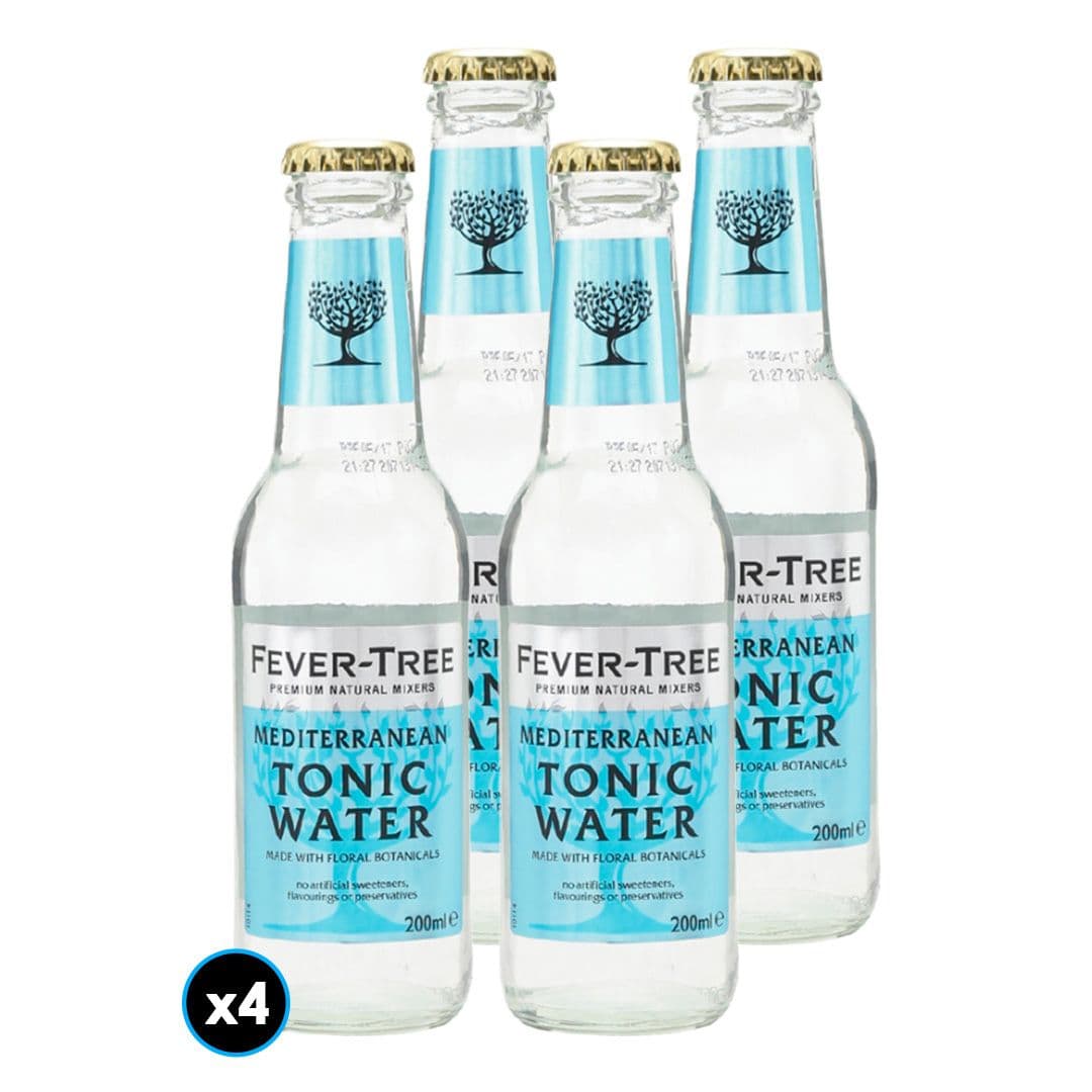 4x Agua Tónica Fever Tree Mediterranean 200cc_1