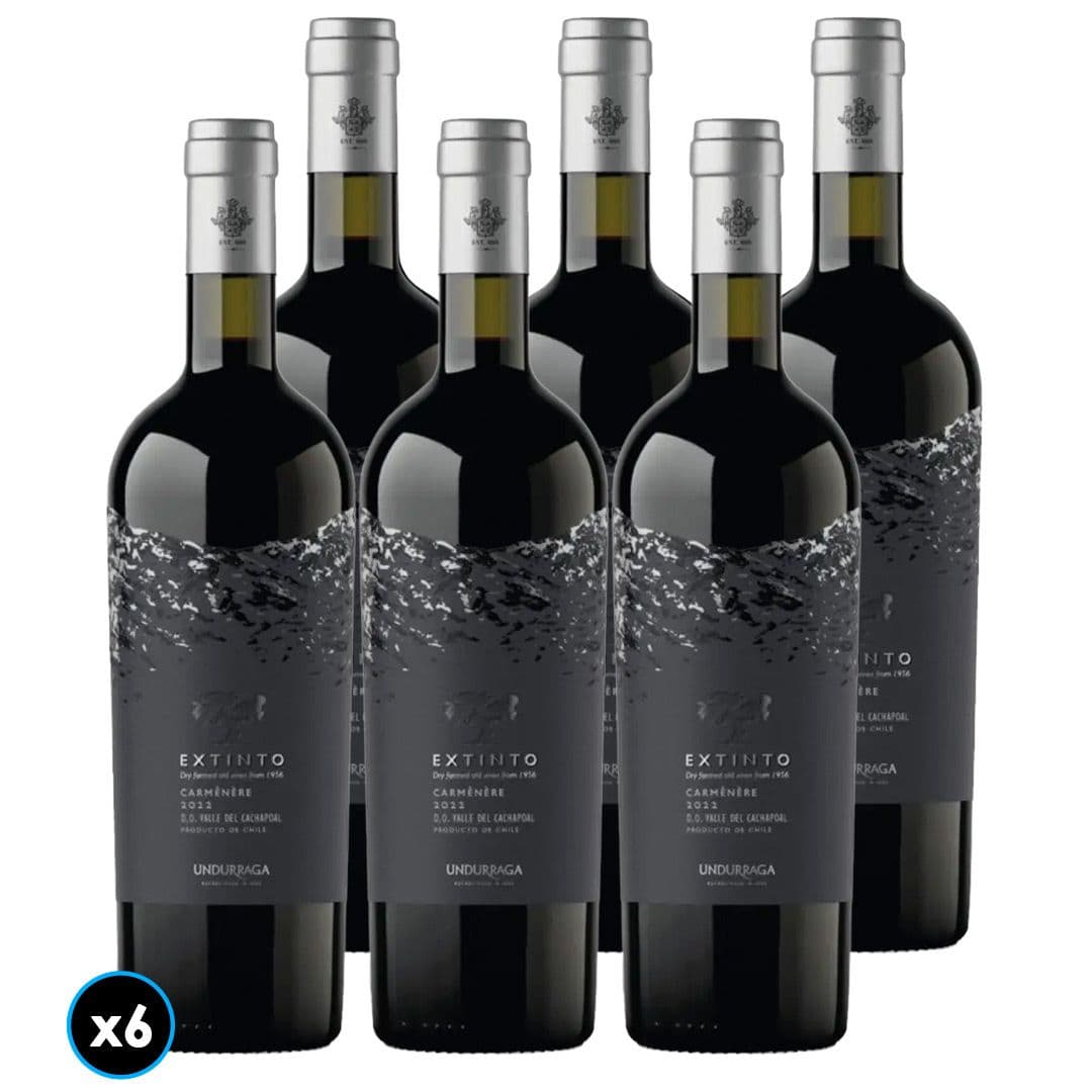 CAJA UNDURRAGA EXTINTO (Carmenere): 6x Vino Undurraga Extinto Carmenere 750cc_1