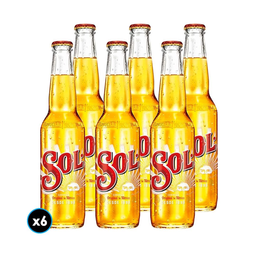 6x Cerveza Sol en Botella 330cc_1
