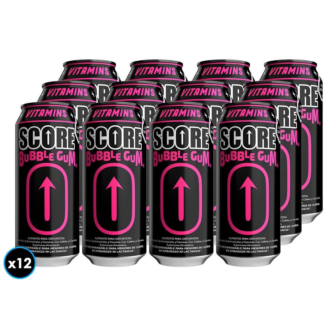 12x Bebida Energética Score Buble Gum 473cc_1