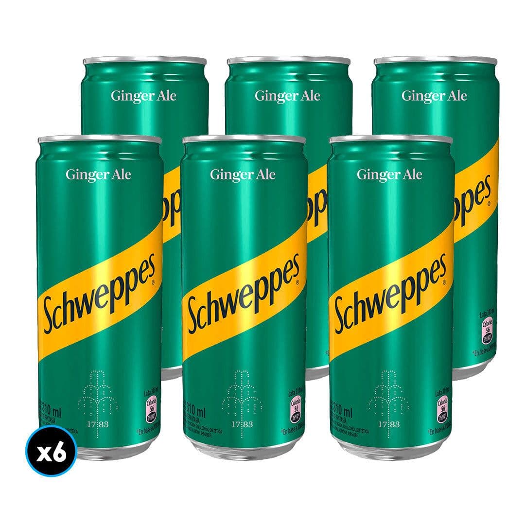 6x Bebida Schweppes Ginger Ale 310cc_1