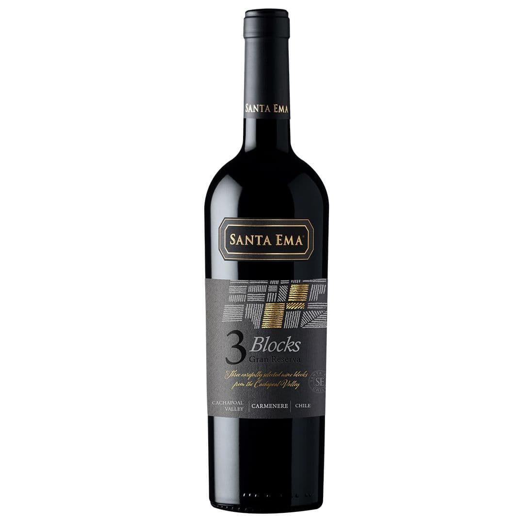 Vino Santa Ema 3 Blocks Gran Reserva Carmenere 750cc_1
