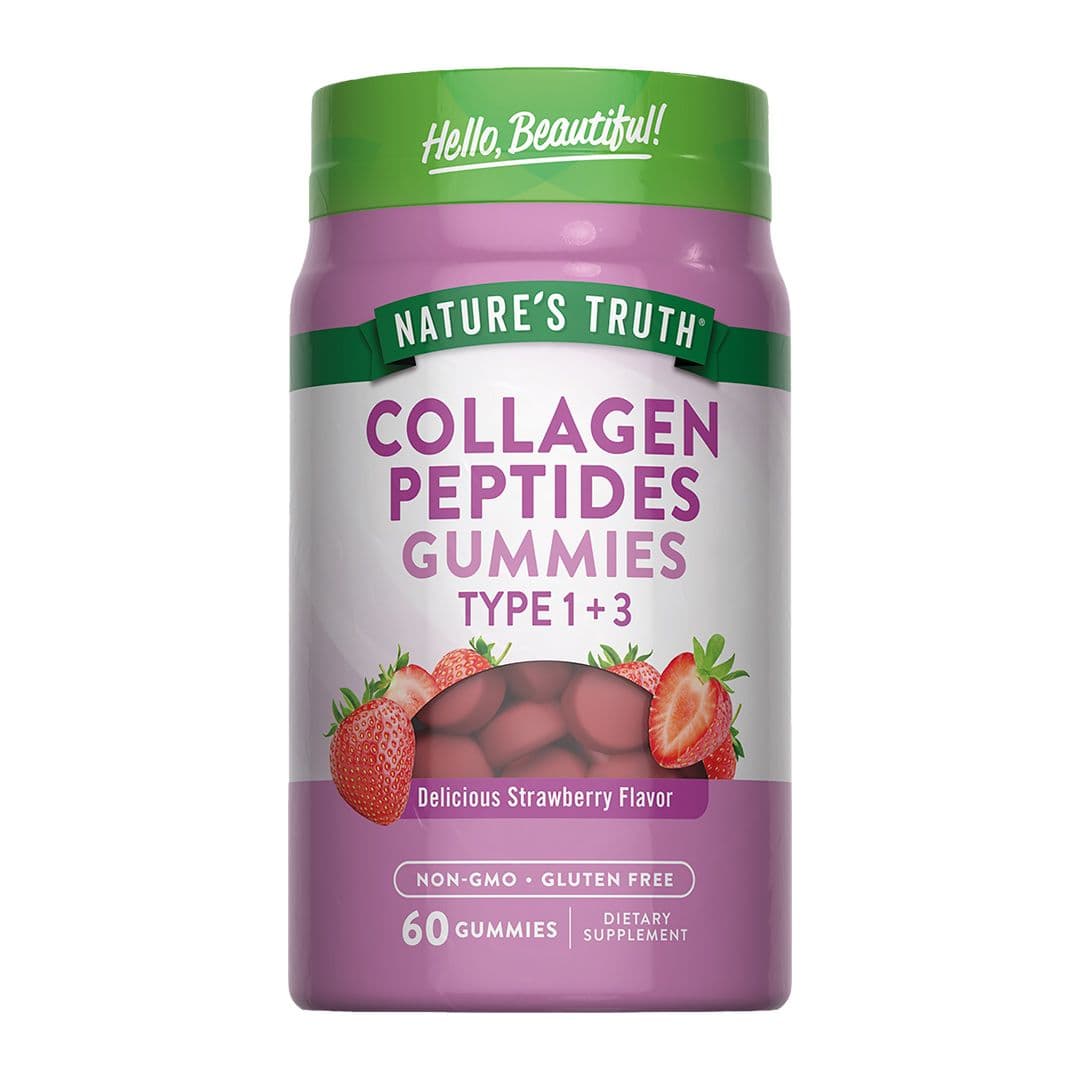 Suplemento Natures Truth Gomitas Colageno 1&3 Sabor Fresa (60 Unidades)_1