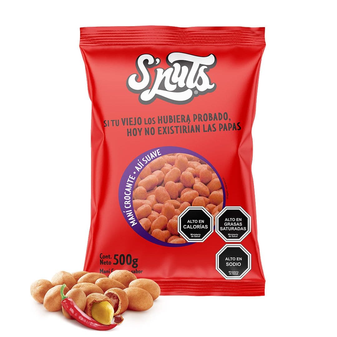 Mani Crocante Japonés S'Nuts Ají Suave 500grs_1