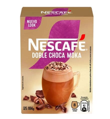 Café Instantáneo Nescafé Doble Choca Moka 184 grs (8 Sachet)_1