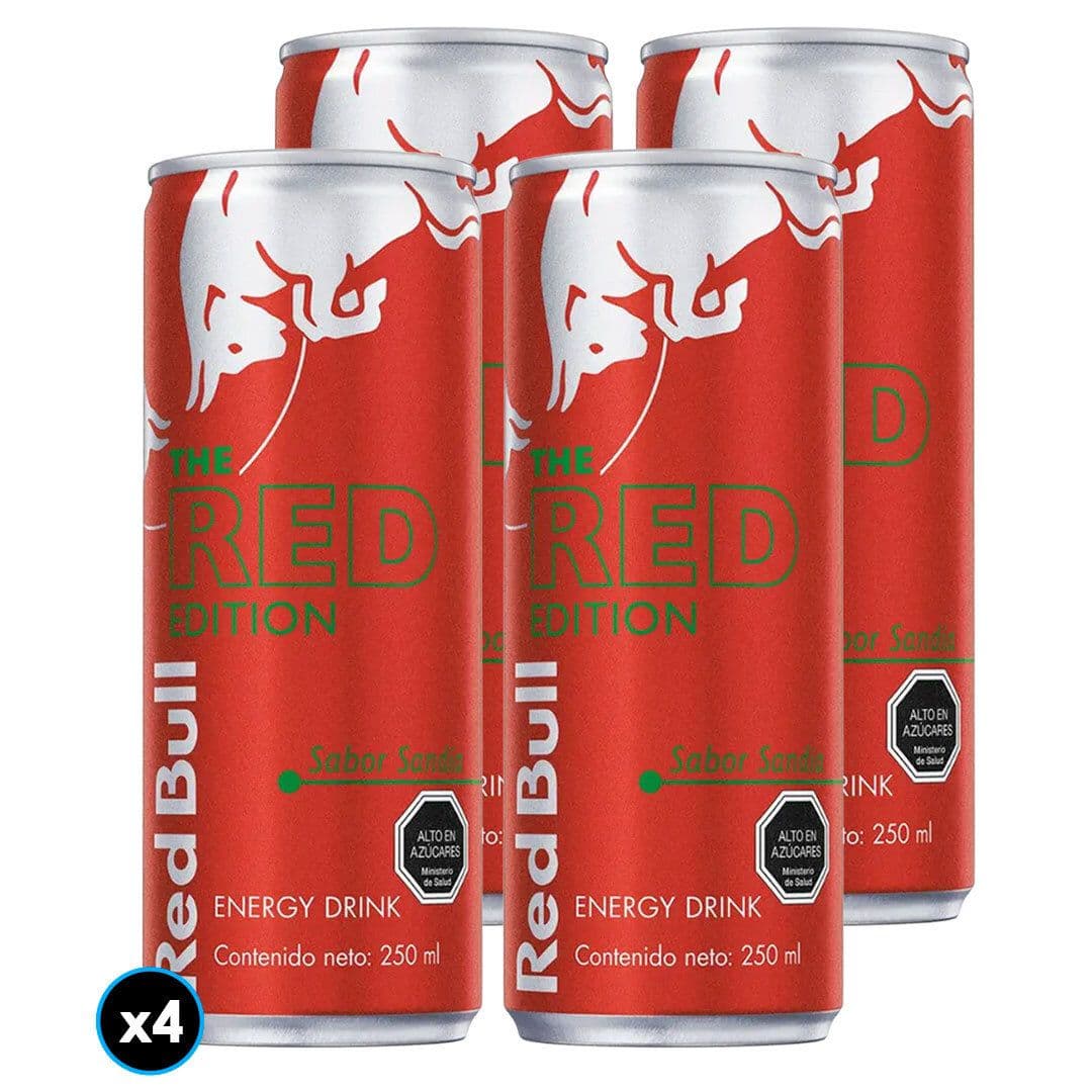 4x Bebida Energética Red Bull Blue Edition 250cc _1