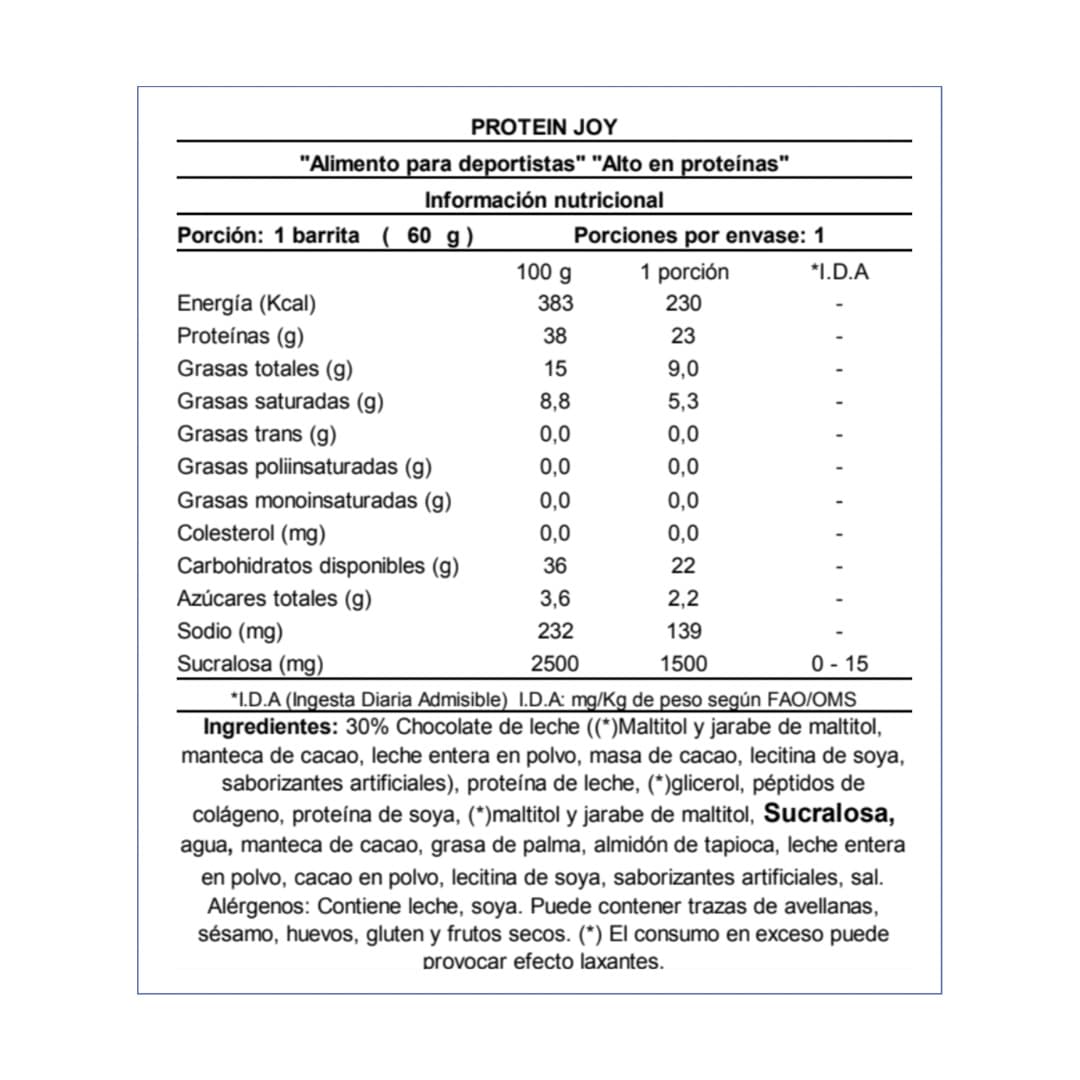 Barrita Proteína QNT Joy Chocolate Cookie 60 grs (12 Unidades)_2
