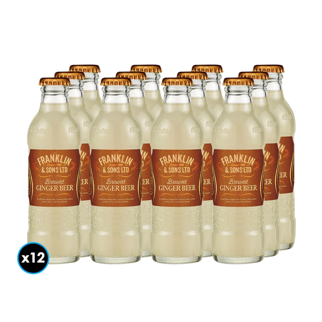 12x Bebidas Premium Franklin & Sons Ginger Beer 200cc_1