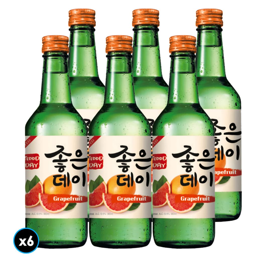 6x Soju Good Day Pomelo 360cc 13,5°alc._1