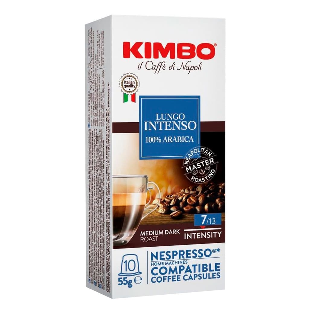 Cápsulas Café Kimbo Lungo Intenso Nespresso® Compatible (10 unidades)_1