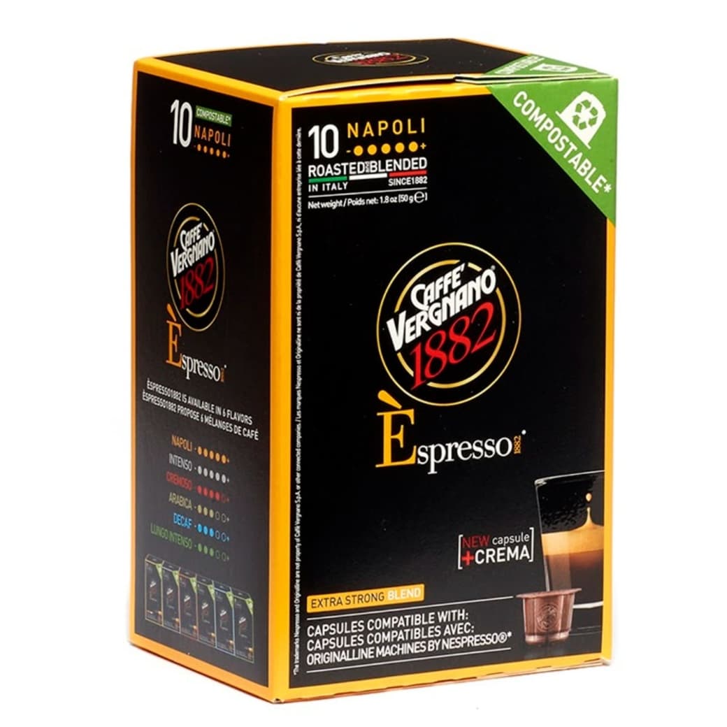 Cápsulas Café Compostable Vergnano Napoli Nespresso® Compatible (10 Cápsulas)_1