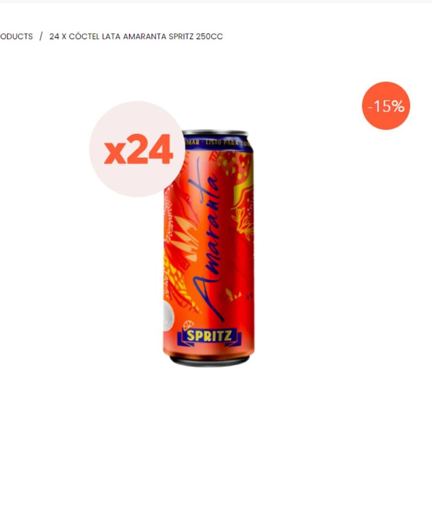 Espumante Amaranta Spritz Lata 250cc_1