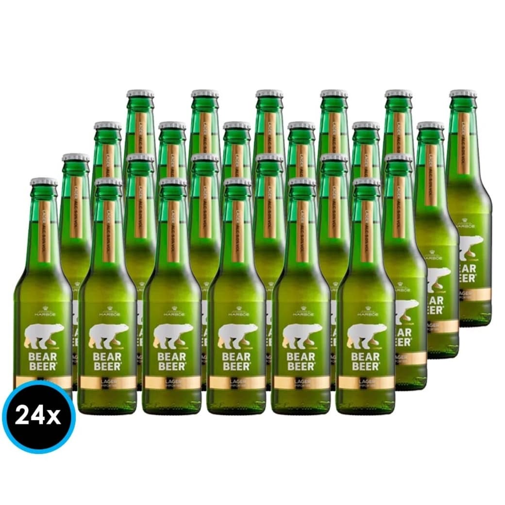 24x Cervezas Bear Beer Lager Botella 330cc_1