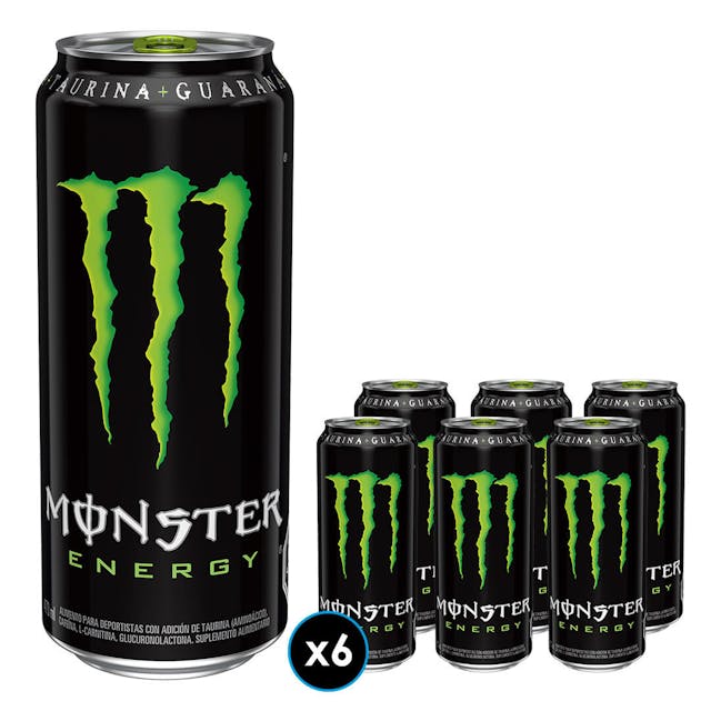 6x Bebida Energética Monster Energy 473cc