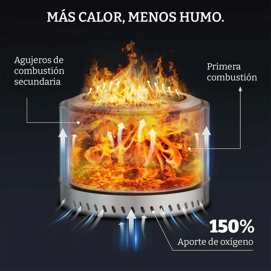 Brasero Bosscamp Sin Humo Fireboss Inferno XL 68 cm · Silver_5