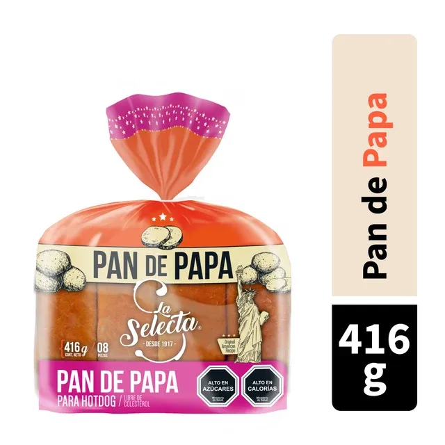 Pan Hot Dog Papa La Selecta, 8 Un_3