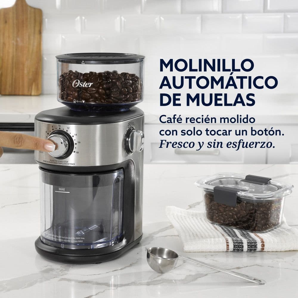 Molinillo de Café Oster Automático Acero Inoxidable 2 a 18 Tazas BVSTBMH24-052_3