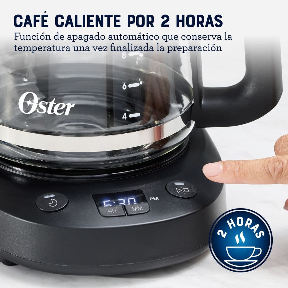 Cafetera Oster de Goteo Programable 12 Tazas Negra BVSTDCP121B-052_5